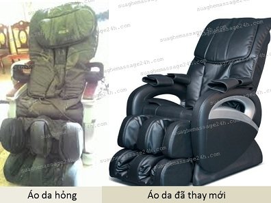 Thay áo da, phụ kiện ghế massage tại Hà Nội