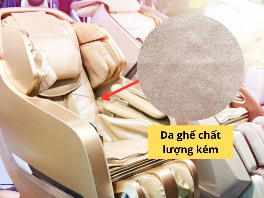 Da ghế chất lượng kém